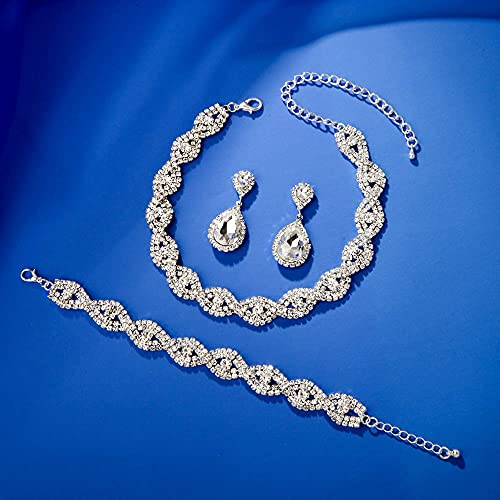 Crystal Rhinestone Jewelry Set (3 Pack) Crystal Rhinestone Jewelry Set (3 Pack)